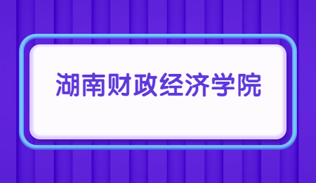 湖南財政經濟學院專升本
