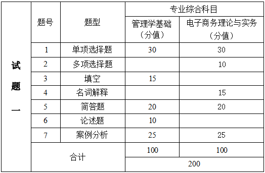 2024年湖南信息學院專升本電子商務專業《專業綜合科目》考試大綱