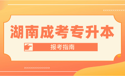 2024年湖南成人高考報考指南